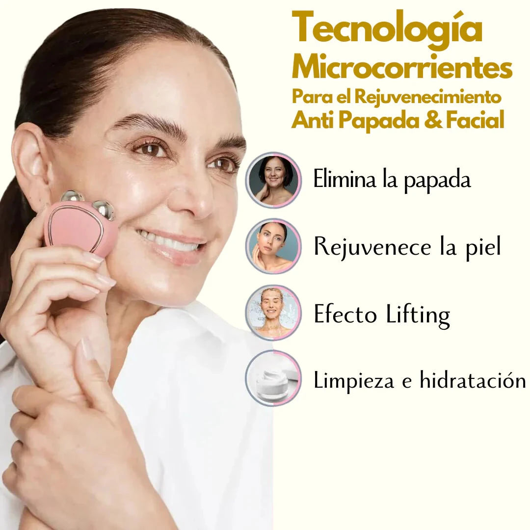 LuminousSkin -Dispositivo de Rejuvenecimiento Facial con Microcorriente y Estimulación Muscular